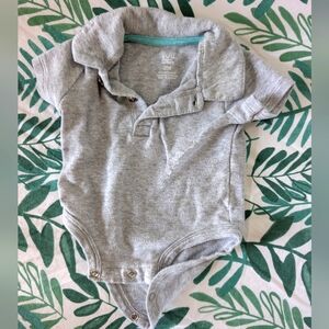 Baby Boy Gray One Piece Polo